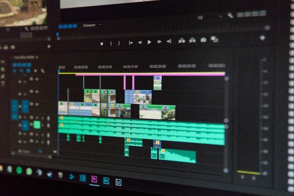 Cinematic color graded video project with professional editing timeline